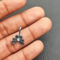 10Pcs Oxidised Antique Silver/Golden Nose ring Non piercing Pressing Nose Pin Stud for Women & Girls, Antique Nose Pin, Chutki Nose Pin for girls. 