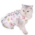 Cat Recovery Suit After Surgery Surgical Bandage Shirt Costume for Kitten Neutered Abdominal Wound Skin Damage.