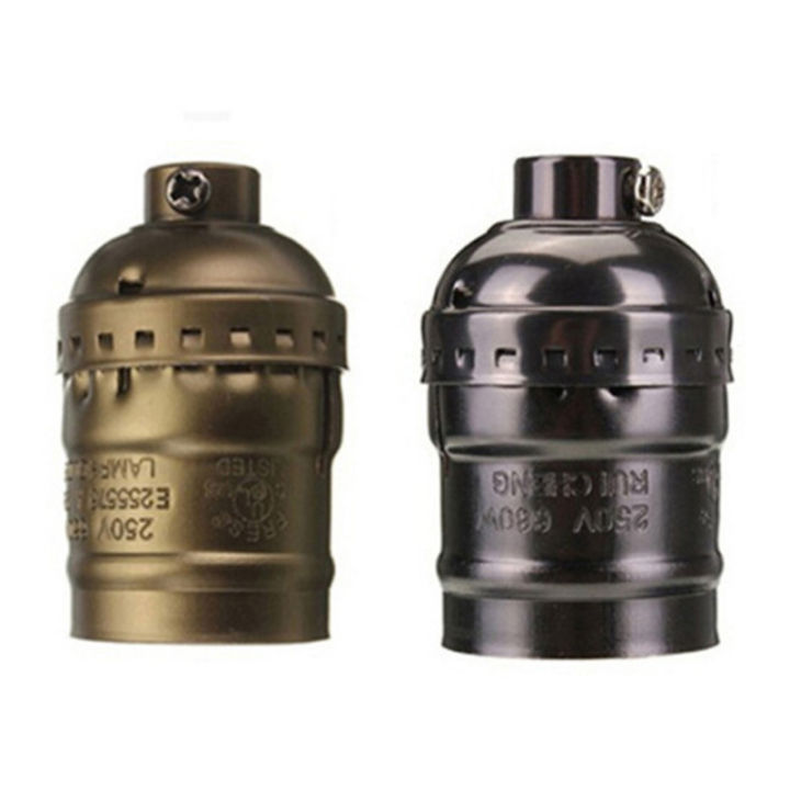 2x E26 Lampen-Harfen-Sattel Aus Metall – Bronzefarben, 36 Mm Durchmesser