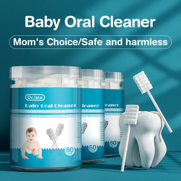 60Pcs%20Baby%20Tongue%20Cleaner%20Disposable%20Gauze%20Toothbrush%20Paper%20Rod%20Infant%20Oral%20Cleaning%20Brush%20Stick%20For%20Newborn%20Cotton%20swab%20-%20Image%202