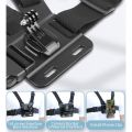Chest Strap Mount Belt for  Hero 9 8 7 6 5 4 Insta360 R X2  OSMO Action Camera Harness for Go Pro SJCAM EKEN Accessories. 