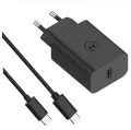 Original Motorola 30W Turbo Power Charger Fast Charging Adapter C To Type C Cable For Moto Edge S G30 G50 E5 Plus Z Z2 Z3 Play P50. 