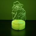 One Piece Figures Zoro Luffy Anime Sex Figurine LED Night Lights Action Figure 3D Lamp Color Changing Toys Doll Usopp Xmas . 