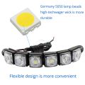 2X Waterproof DRL 6Chips Led Car Auto Decorative Flexible Daytime Running Light Driving Led Strip Headlight Fog Backup Trunk Led.