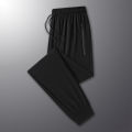 New High-quality Ice Silk Quick Drying Pants For Men's Summer Loose High Elasticity Outdoor Sports Running Fitness Leisure Pants. 