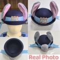 Judy Hopps Sheriff Hat Movie Cosplay Costume Accessory Halloween Costume Party Anime Rabbit Police Officer Headwear For Girls.