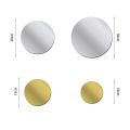 10-15CM Round Mirror Sticker Self-adhesive Bathroom Decorative 3D Acrylic Mirror Mural Decals Bedroom Living Room Art Home Decor. 