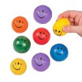 Pack of 6 emoji squishy balls set / soft play balls for kids. 