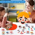 Social Emotional Learning Games Montessori  Funny Face Toys to Express Emotions Expression Recognition Toys For Toddlers. 