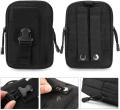 Tactical Molle Pouch, Universal EDC Waist Bag Pouches, Outdoor Belt Bags Gear Tool Gadget Pocket with Cell Phone Holster. 