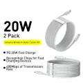 Baseus USB Type C PD 20W Cable for iPhone SE 11 12 13 14 Pro X XS 8 Fast USB C Cable for iPhone Type C Charging Wire. 