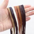 Waxed Waterproof Leather Shoelace Flat Shoelaces 6mm Width Boots Oxford Shoe Laces Shoe Accessorie 60/80/100/120/140/180cm 1Pair. 