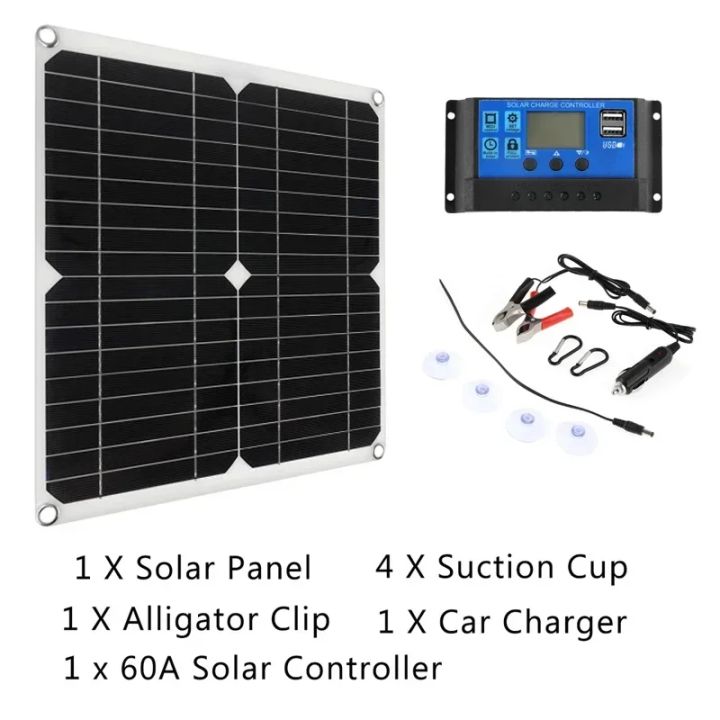 DC%2018V%20Portable%20Solar%20Power%20Charger%201000W%20Solar%20Panel%20Kit%20With%20100A%20Controller%20for%20Bank%20Battery%20Camping%20Car%20Boat%20RV%20Solar%20Plate%20-%20Image%204