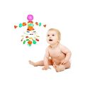 Duomus Hanging Cradle Plastic Toy For Toddler ,Merry Go Round Hanging Toys With Soothing Music, Jhoomer Toy For Kids Rattle. 