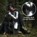 Cosplay Retro Sword Belt with Adjustable Samurai Scabbard PU Leather Knight Sword Stand Wasit Blet.