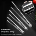 1Pc 304 Stainless Steel Barbecue Clip Grill Tongs Meat Cooking Utensils BBQ Baking Silver Kitchen Accessories Camping Supplies. 