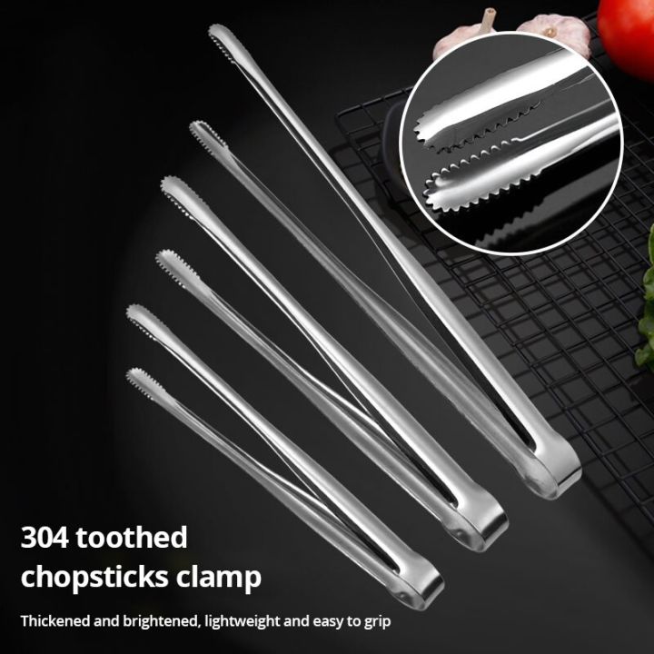 1Pc%20304%20Stainless%20Steel%20Barbecue%20Clip%20Grill%20Tongs%20Meat%20Cooking%20Utensils%20BBQ%20Baking%20Silver%20Kitchen%20Accessories%20Camping%20Supplies%20-%20Image%203