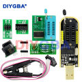 CH341A Programmer adapter+SOIC8 adapter+ SOP8 clip with cable+1.8V adapter CH341A EEPROM Flash BIOS USB programmer ZIF adapter. 