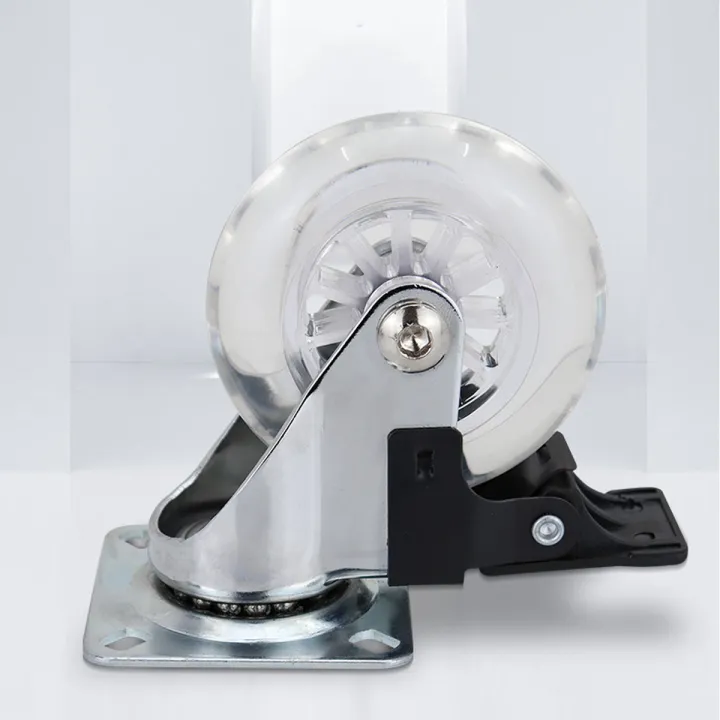 4PCS%202%20Inch%20Heavy%20Duty%20Furniture%20Caster%20Soft%20%20Universal%20Wheel%20Swivel%20Caster%20Mute%20Trolley%20Wheel%20With/Without%20Brake%20-%20Image%205