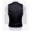 Luxury Men's Vest Pink Waistcoat Tie Bowtie Pocket Square Set Sleeveless Jacket Formal Wedding Suit. 