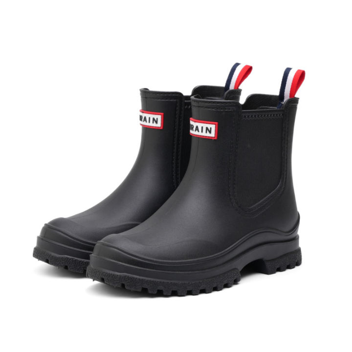 1%20Pair%20of%20Women's%20Short%20Rain%20Boots,%20Pvc%20Non-Slip%20Water%20Shoes,%20Outdoor%20Waterproof%20Shoes,%20Fashionable%20Women's%20Water%20Boots%20-%20Image%202