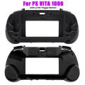 Black White Frosted Hand Grip Joypad Stand Case with L2 R2 Trigger Button For PSV 1000 PS VITA 1000 PSV1000  Game Console Access. 
