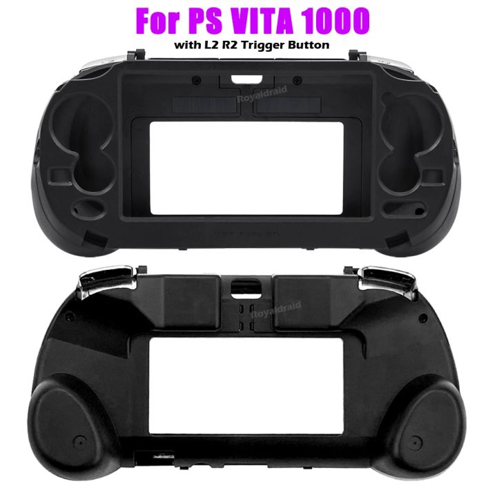 Black%20White%20Frosted%20Hand%20Grip%20Joypad%20Stand%20Case%20with%20L2%20R2%20Trigger%20Button%20For%20PSV%201000%20PS%20VITA%201000%20PSV1000%20%20Game%20Console%20Access%20-%20Image%205
