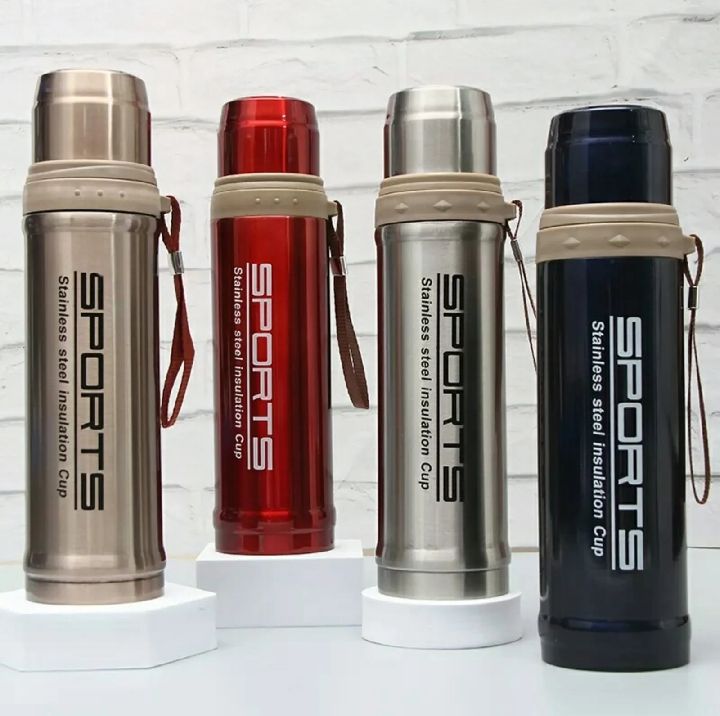 Sports Vacuum Flask 750ML Stainless Steel Water Bottle - Hot and Cold ...