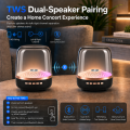 2026 Portable Wireless Soundbar Bluetooth 5.0 Home Theater TWS Speaker Hi-Fi Acoustic Breathing Lamp Subwoofer for Android & IOS.