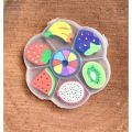Fruits eraser set. 