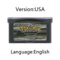 Pokemon Series GBA Game Cartridge 32 Bit Video Game Console Card AshGray Dark Cry Liquid Crystal Pearl for GBA NDSL. 