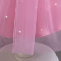 Girls Pearls Dress Gift Minnie Mouse Elegant Princess Wedding Gown Kid Dresses For Girl Children Birthday Party Tulle Dress 3-7Y. 