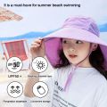 Boy Girl Children Summer Bucket Hats UV Protection Outdoor Beach Sun Hat Boy Girl Flap Cap Adjustable Wide Brim Cap. 