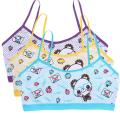 3pcs Hot Purbery Girls Vest Bras Cute Cartoon Teenage Young Children's Seamless Underwear Tube Tops Students Sports Training Bra. 