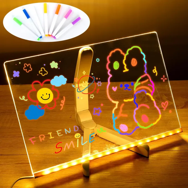 LED%20Note%20Board%20With%20Night%20Light%20Colorful%207%20Pens%20DIY%20Acrylic%20Message%20Board%20Children%E2%80%98s%20Drawing%20Board%20For%20Kids%20Birthday%20%20-%20Image%206