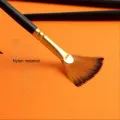 Multi-functional Watercolor Gouache 12 Pcs Short Wood Rod Oil Painting Brush Set Art Tool Beginner Nylon Hair Acrylic Materials. 