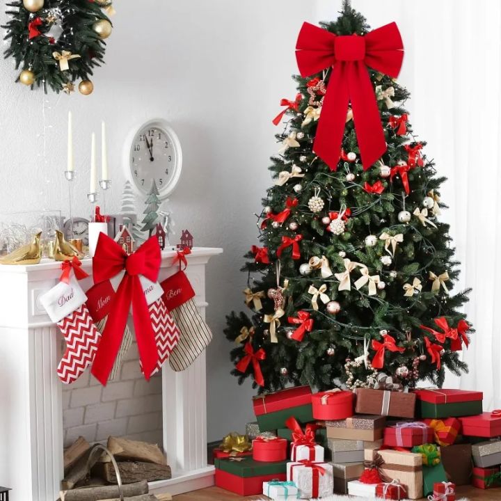 Big%20Bowknot%20Red%20Ribbon%20Christmas%20Tree%20Topper%20Decoration%20Red%20Bow%20Xmas%20Wedding%20Decor%20for%20Home%20Front%20Door%20Pendant%20Decor%20Party%20Prop%20-%20Image%203