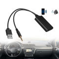Bluetooth Radio Cable Adapter Car AUX Bluetooth 5.0 Music Audio Receiver Universal For BMW E90 E91 E92 E93 3.5mm Plug. 