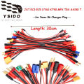 30CM JST EC3 EC5 XT60 XT90 MPX TRX AS150 T Charge Lead to 4.0mm Banana Plugs Silicone Charge Cable For RC B6 Charge Lipo Battery.