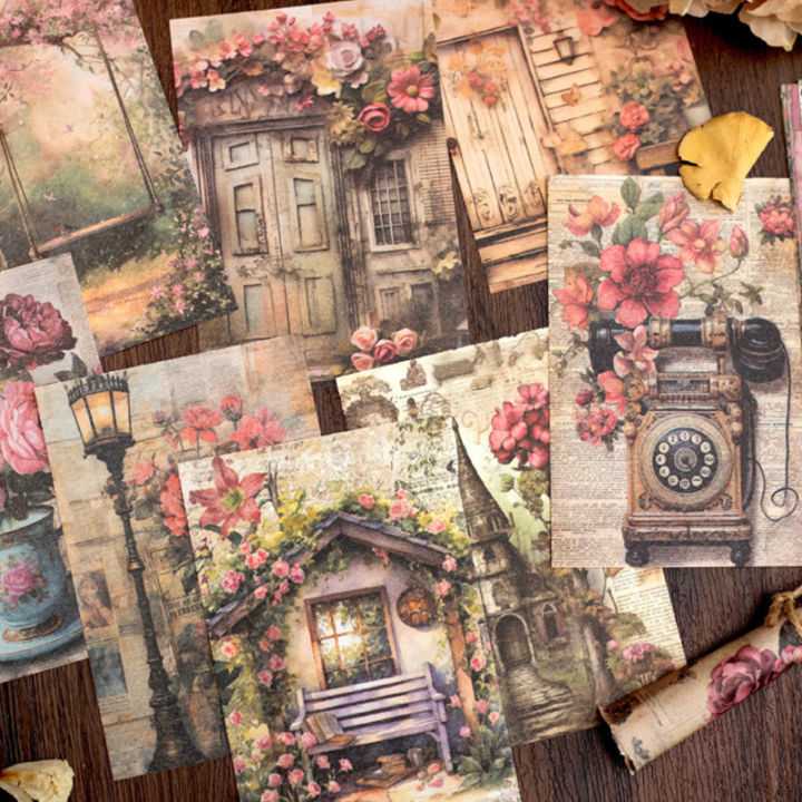 100pcs/pack%20Garden%20Whisper%20Series%20Retro%20Handbook%20Tearable%20Material%20Paper%20Creative%20DIY%20Handmade%20Scrapbook%20Aesthetic%20Craft%20Paper%20-%20Image%205