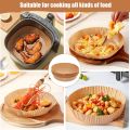 100pcs Large Circular Air Fryer Paper | High Temperature Resistant, Suitable for Oven, Microwave, Barbecue Cooking. 
