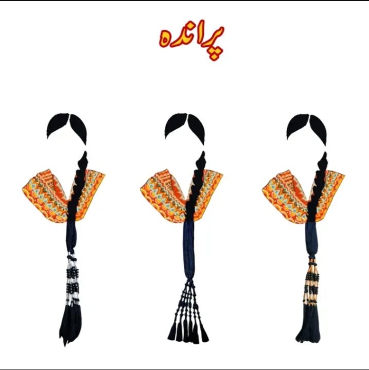 Panjabi Paranda hair style panjabi paranda for girls and women