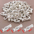 3/5pcs 18K Copper Plated Genuine Gold Thick Silver White Gold Necklace Connection Closing Buckle, DIY Jewelry Making Accessories. 