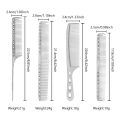 4Pcs Barber Hair Comb Set Metal Space Aluminum Hairdressing Brush Professional Barbershop Home Anti Static Styling Comb Kit Tool. 