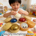 Giant Squishy Dumplings Stress Relief Fidget Toy Colorful Simulation Food Steamed Stuffed Bun Dough Toys Slow-rise Squeeze Toy. 