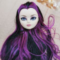 Glasses Eyes With Real Eyelashes Doll Heads Colorful Soft Doll Parts White Skin Doll Accessories Girl  Toys Figures. 