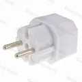 European Conversion Plug 2Pin 4.8mm Plug turn 4.0mm 2 Hole EU Socket Power Distribution Adapter Plug White 16A 250V. 