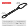 8-22mm Universal Torx Wrench Self-tightening Adjustable Glasses Wrench Board Double-head Torx Spanner Hand Tools for Factory. 