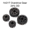 Hardened Steel Portal Overdrive Gear Set 15/20T 14/21T 12/23T for Axial 1/10 Capra SCX10 III AR45 Portal Axle.