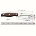 Stainless Steel Kitchen Peeler Multi-Function Kitchen-Specific Peeler for Slicing Fruit and Vegetables with Wooden/ Steel Handle.